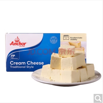 安佳(Anchor)奶油芝士1kg 新西兰进口 蛋糕面包甜点 烘焙原料